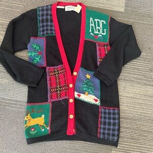 Vintage Christmas cardigan sweater